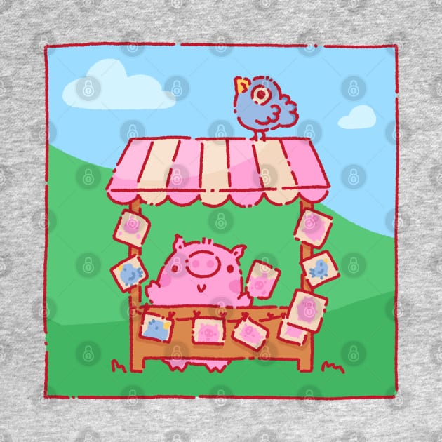 Pig art stall by Tinyarts